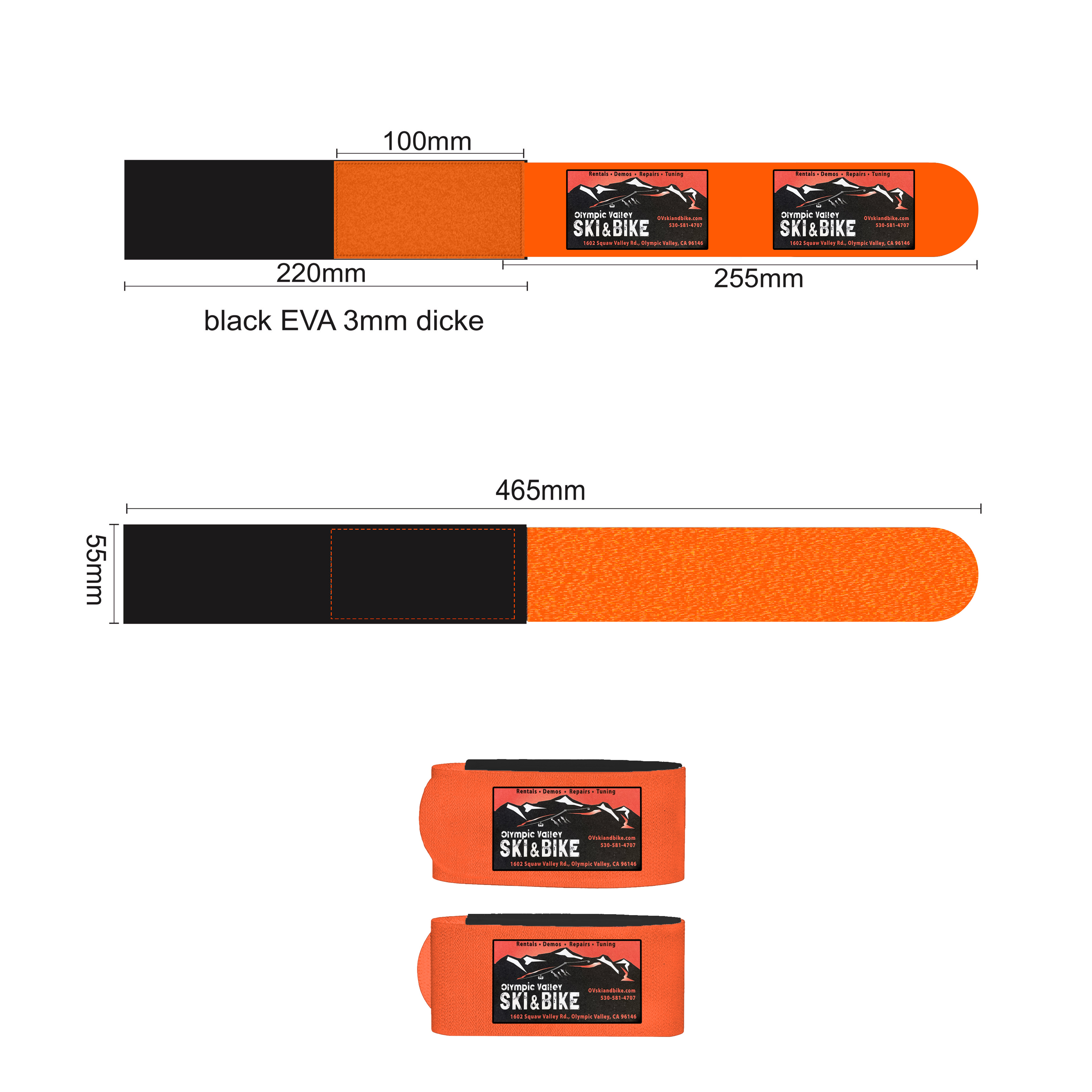 Tilpassede skistropper med bedriftens logo – Skreddersydd reklame - reklameartiklerlogo.com