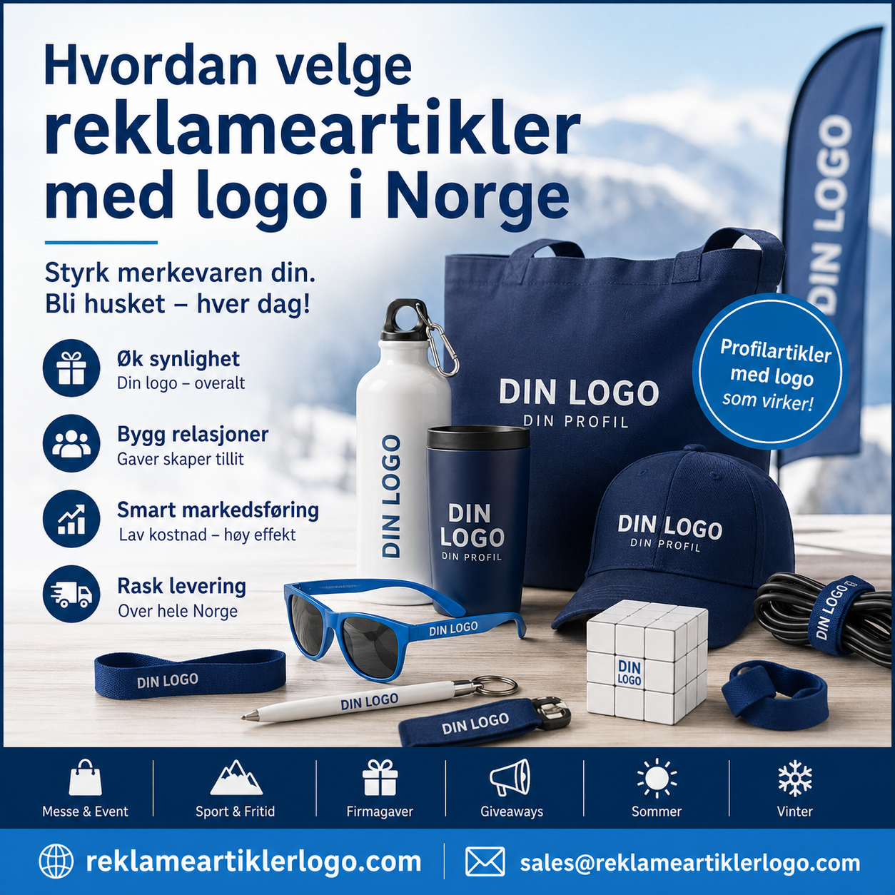 Hvordan velge reklameartikler med logo i Norge ｜ reklameartiklerlogo.com