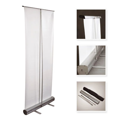 	Trykte roll up-bannere – Reklame-displayer for messer og arrangementer