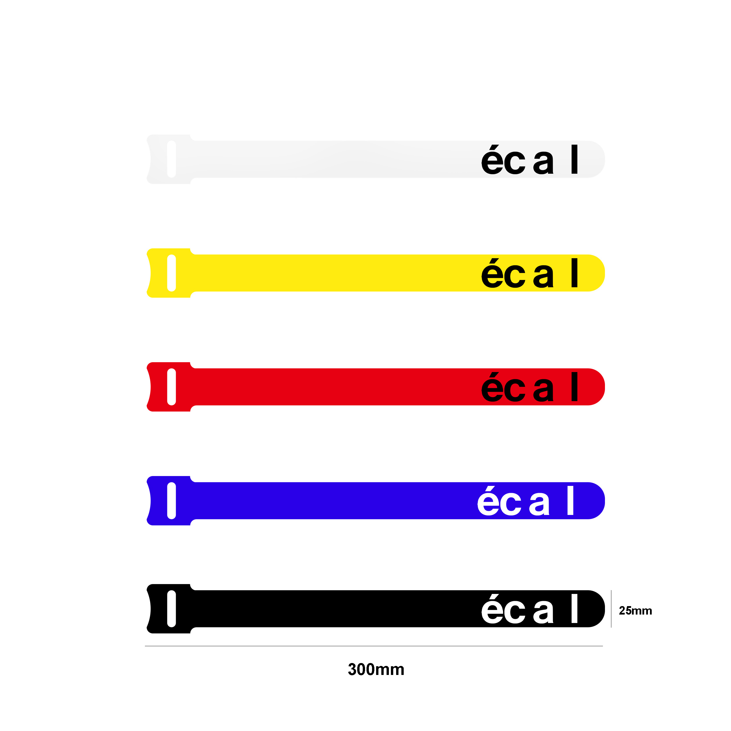 	Tilpassede borrelås-kabelbånd med logo