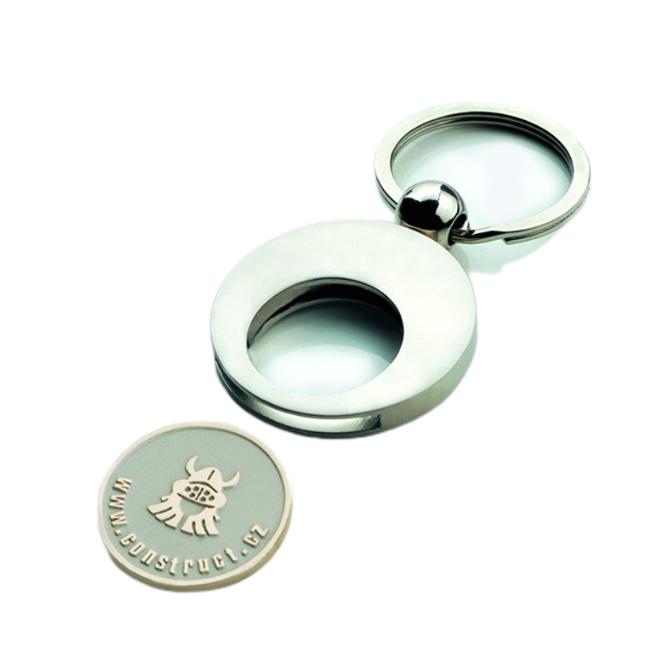 	Tilpassede handlevognmynter med logo