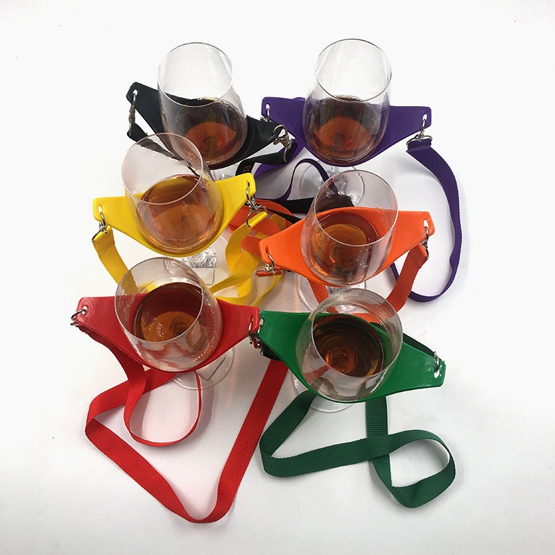 	PVC Vinglassholder med logo trykk