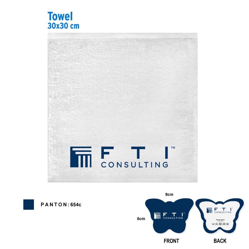 Kompakt håndkle med trykk