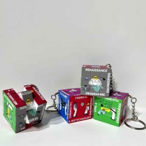 Egendefinerte Rubiks-kube-nøkkelringer med logo – Perso...