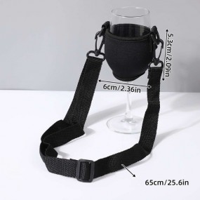 Tilpasset neopren vinglasholder med firmalogo – perfekt...