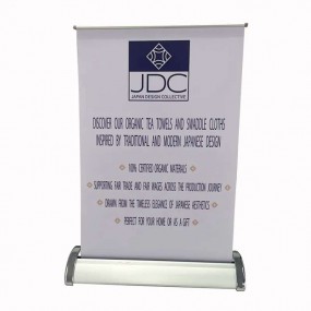 Mini roll-up i A4/A3 med logo – Tilpassede bord- og skr...