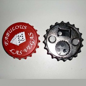 Runde magnetiske flaskeåpnere i metall – Egendefinerte ...