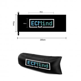 Oppblåsbar strandsofa med logo – Tilpasset XXL oppblåsb...