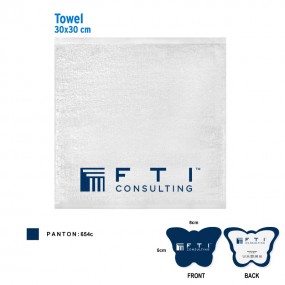 Magisk håndkle med logo – kompakt reklameprodukt