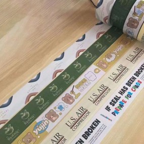 Logo-tape med trykk – Tilpasset emballasje- og selvkleb...