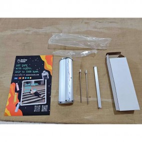 Mini roll-up i A4/A3 med logo – Tilpassede bord- og skr...