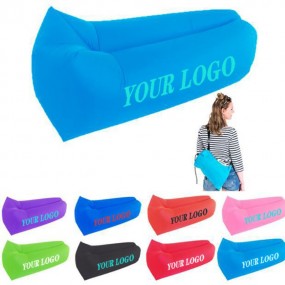 Oppblåsbar strandsofa med logo – Tilpasset XXL oppblåsb...