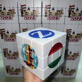 Rubiks kube med logo | Tilpasset 10x10 cm 3x3 magisk ku...