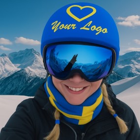 Skihjelmtrekk med sublimasjonstrykk