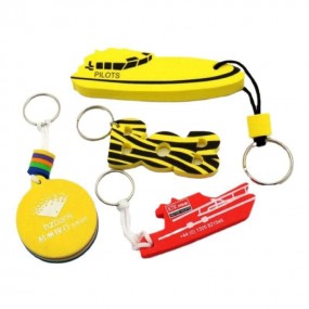 Personlige nøkkelringer i EVA-skum som flyter på vann