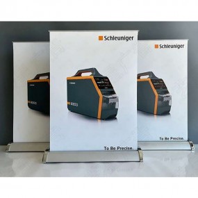 Mini roll-up i A4/A3 med logo – Tilpassede bord- og skr...