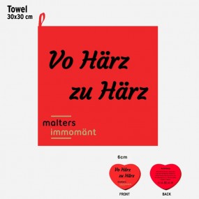 Magiske håndklær med logo | Profilprodukt med trykk