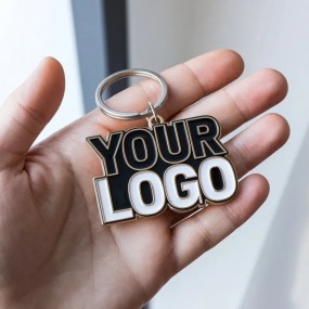 Personlige nøkkelringer med logo | Skreddersydd design