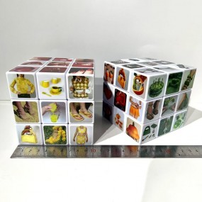 Rubiks kube med logo | Tilpasset 10x10 cm 3x3 magisk ku...