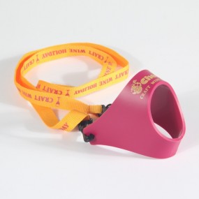 PVC vinglasholder med trykk for markedsføring