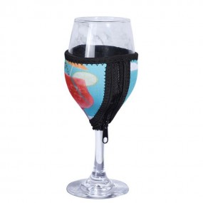Skreddersydd neopren vinglassholder med logo – ideell t...