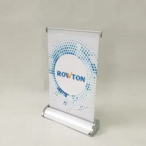 Mini roll-up i A4/A3 med logo – Tilpassede bord- og skr...