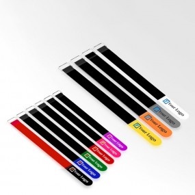 Kabelorganisator med logo – Tilpassede borrelås kabelbå...