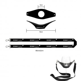 Hengende PVC vinglasholder med logo – skreddersydd prof...